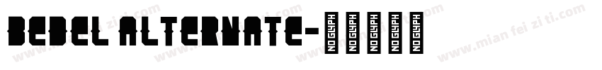 Bedel Alternate字体转换